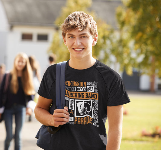 T-Shirt Marching Band Word Cloud Front Only