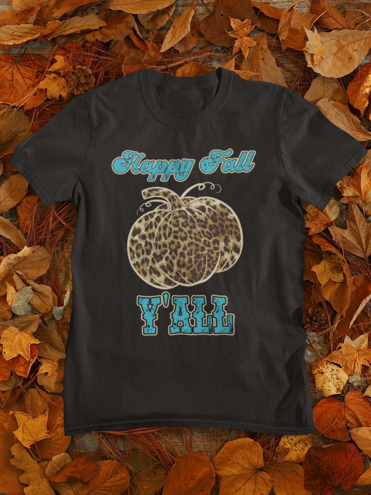 Happy Fall Y'all Short Sleeve T-Shirt