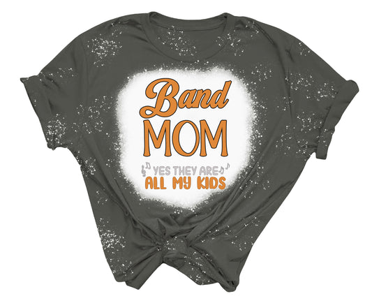 Bleached T-Shirt "Band Mom"