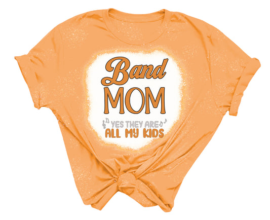Bleached T-Shirt "Band Mom"