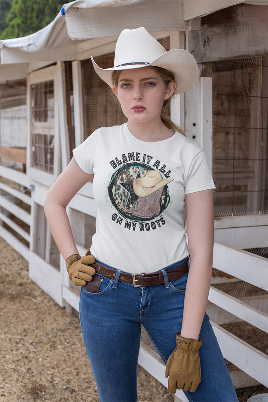 Blame It All On My Roots Short Sleeve T-Shirt