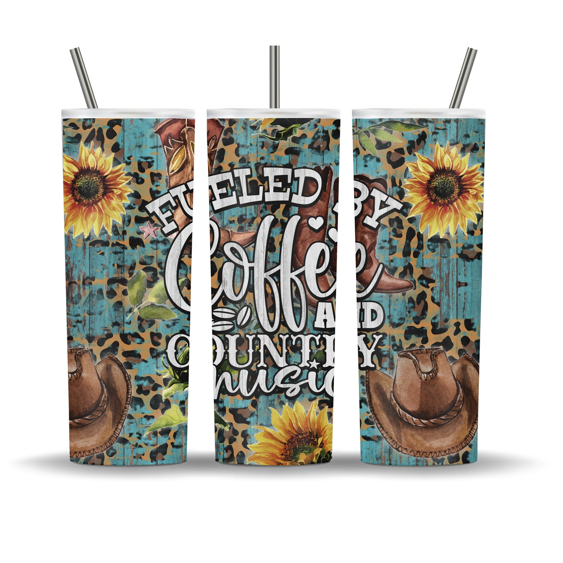 Fueled by Coffee and Country Music 20 oz Tumbler