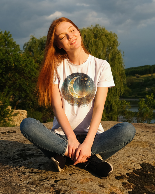 Crescent Moon Short Sleeve T-Shirt