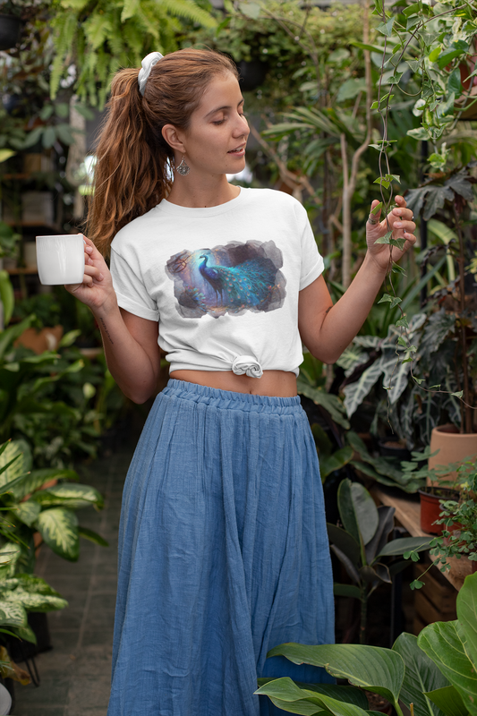 Peacock Forest Short Sleeve T-Shirt