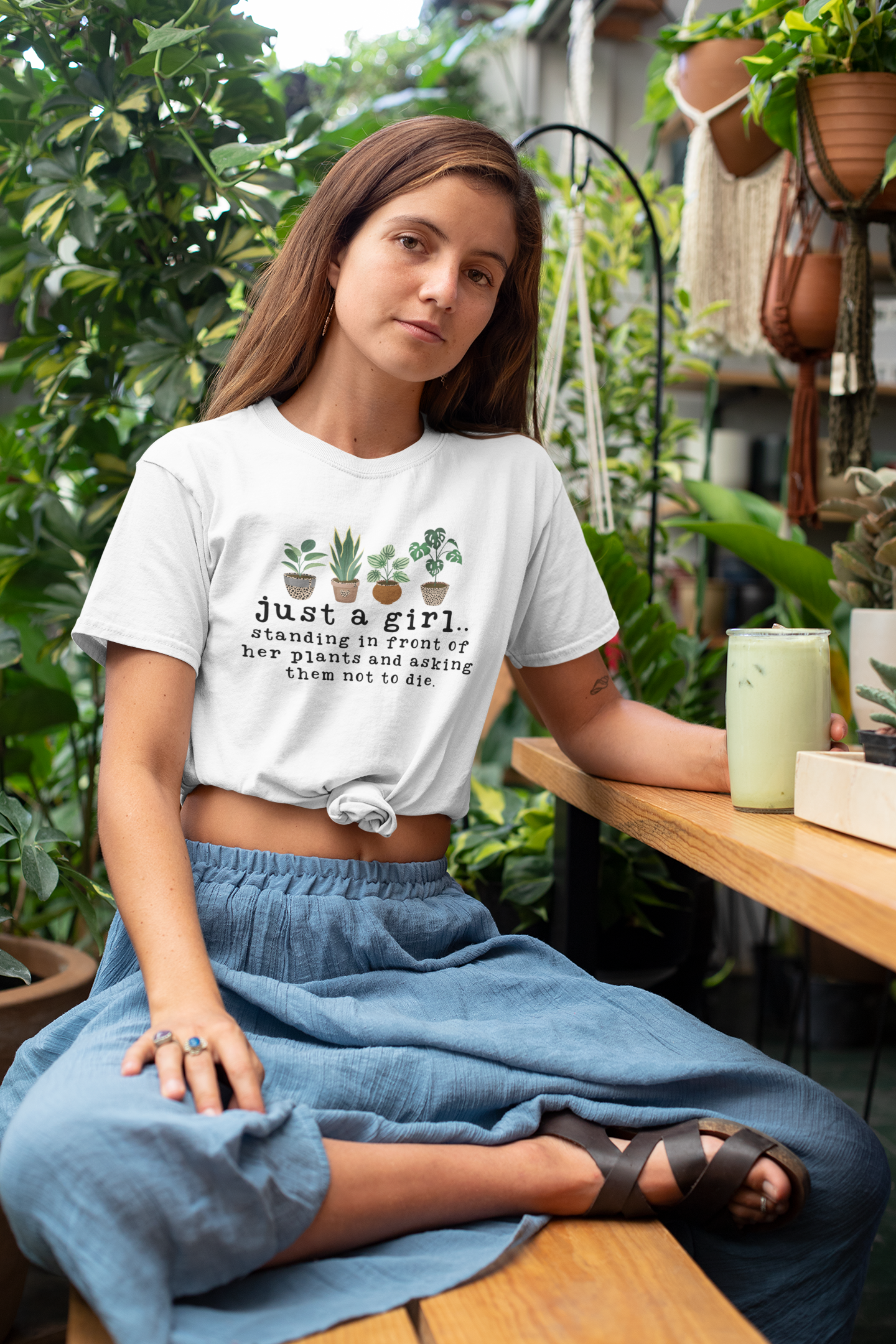 Funny Plants Girl Short Sleeve T-Shirt